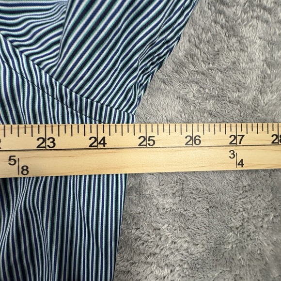 Ermenegildo Zegna Men's 2XL Blue/Green Striped LS Made in Italy SEE DESCRIPTION - Picture 13 of 16